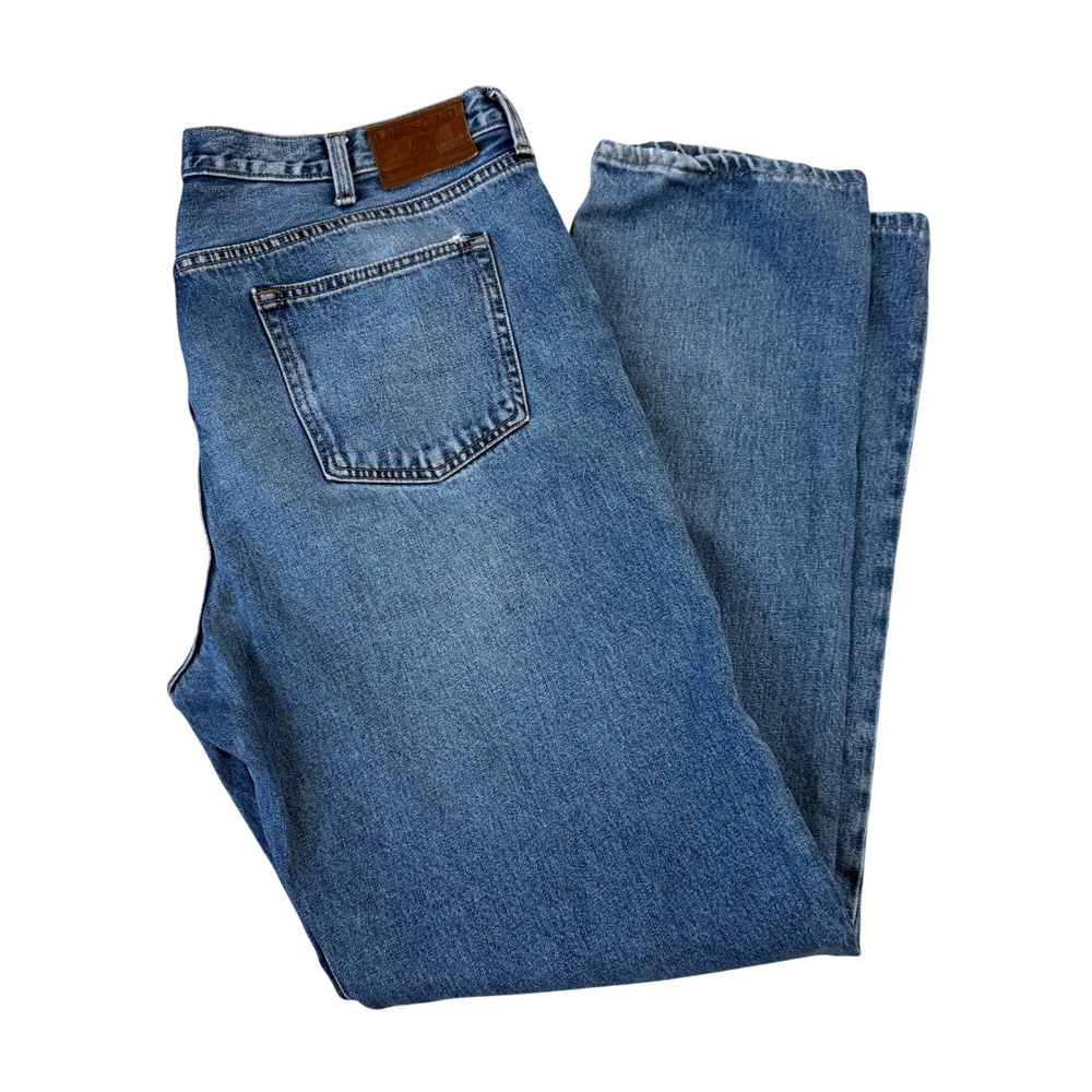 Lands End Relaxed Fit Mens Blue Denim Jeans Size 42x30